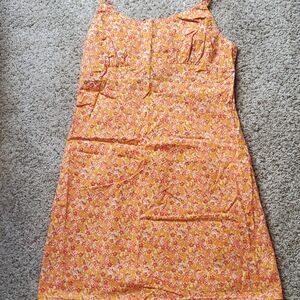 Orange/Pink Mini Floral Sundress